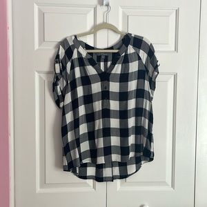 Market & Spruce cap sleeve blouse.